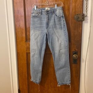 Abercrombie Curve Love High Rise Mom Jeans